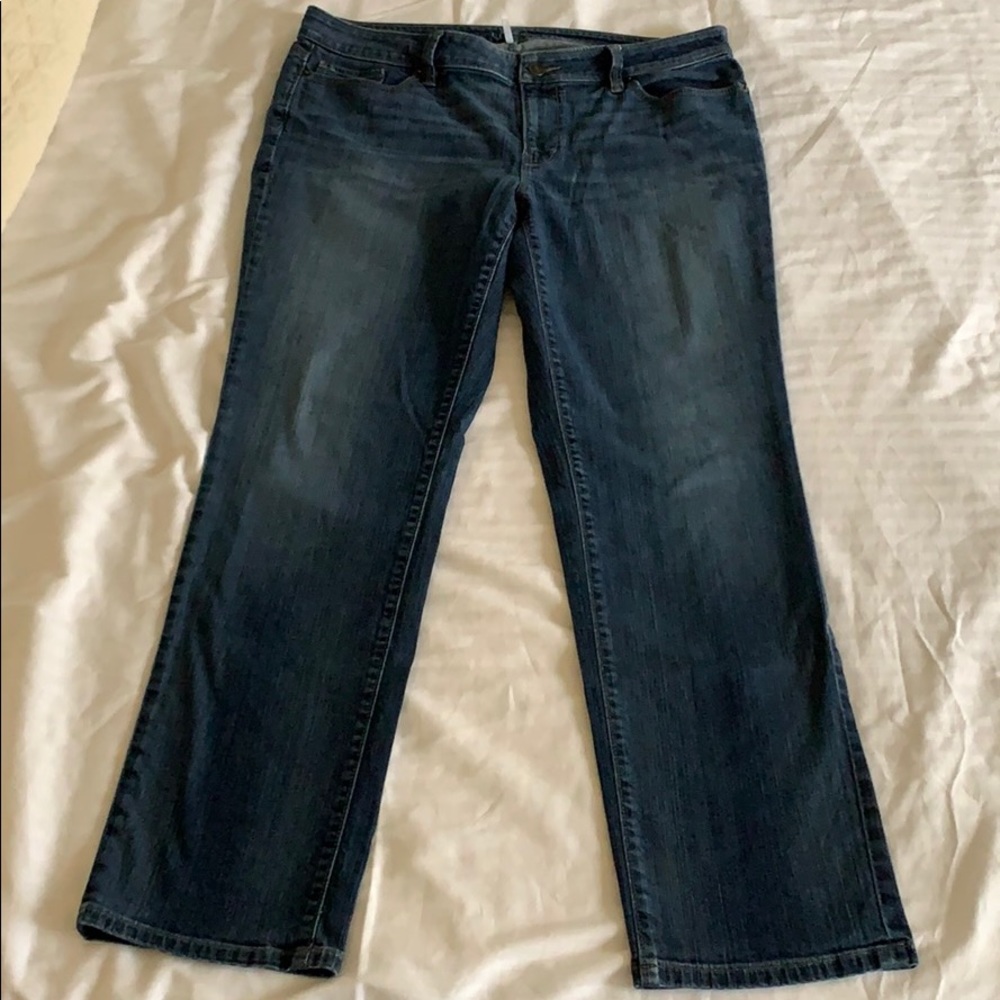 Women’s 12/31 Loft, Curvy Straight, med wash Jeans